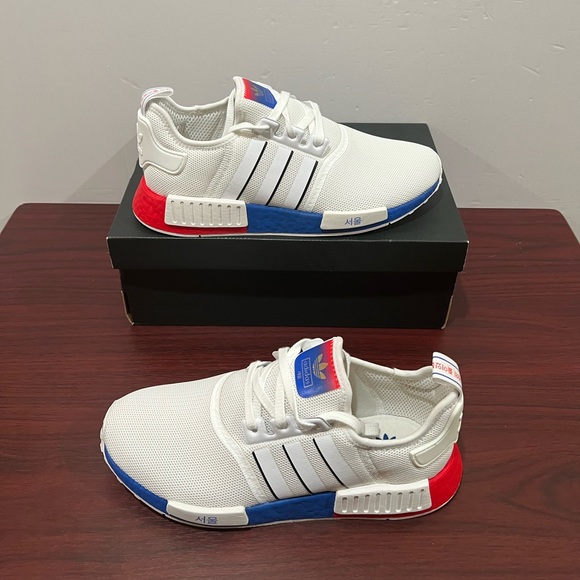 Adidas, NDM, FY1163, White, Blue & Red - Picture 7 of 13